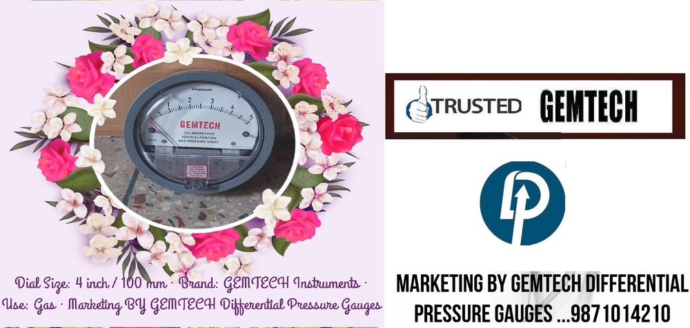 Best Wholesale Gemtech Differential Pressure Gauge BADDI, Solan, Himachal Pradesh