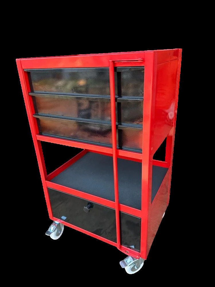 Automobile Tool Trolley - Color: Red