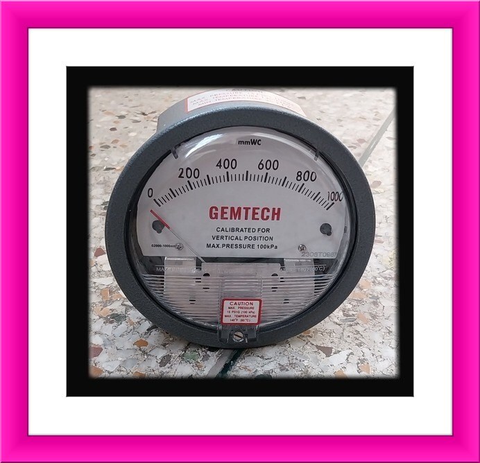 GEMTECH DIFFERENTIAL PRESSURE GAUGE For Kalol Industrial Estate Gandhinagar Gujarat