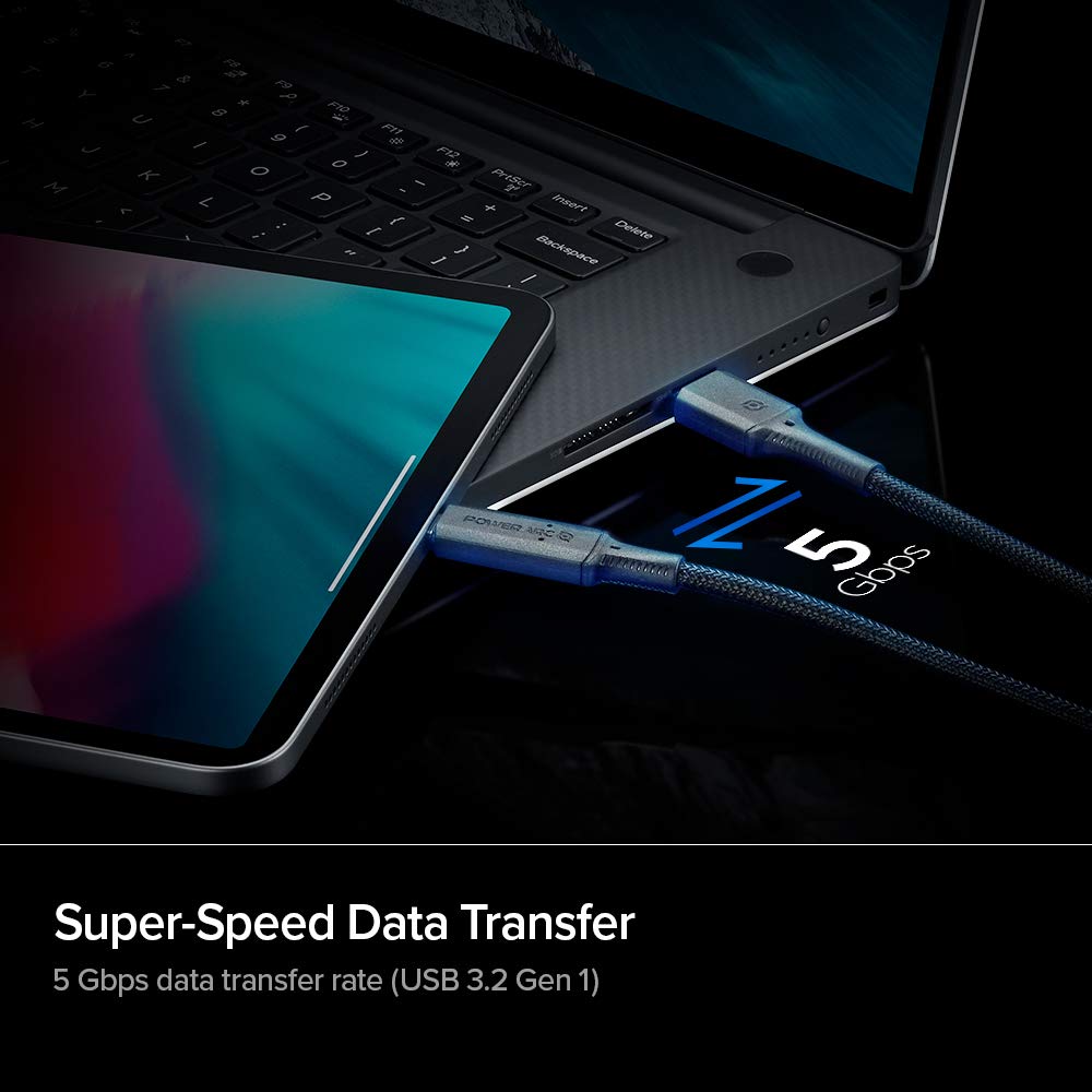 Spigen Type-A to C Cable, 1M, 2-Pack, 60W