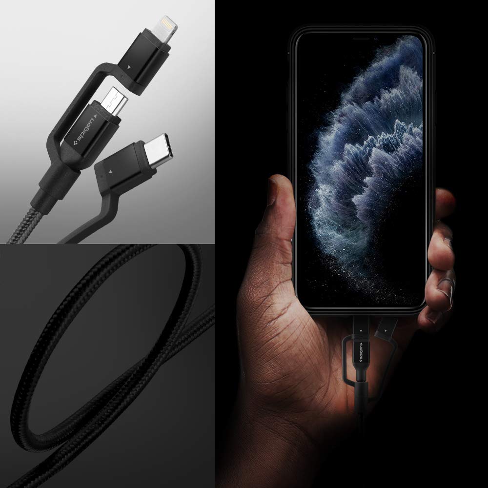 Spigen for Apple MFi Certified, 3 in 1 UniversalCable