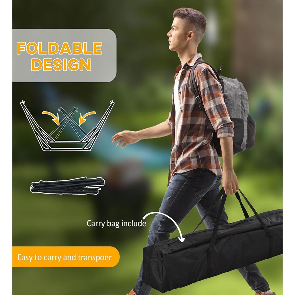 Dolphy Foldable Hammock With Stand - Age Group: All