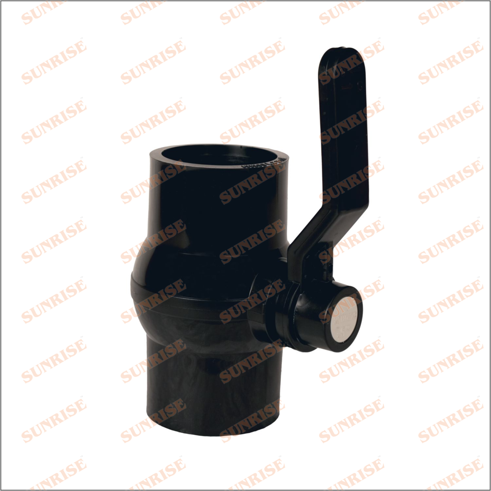 PP Black Ball Valve Long Handle