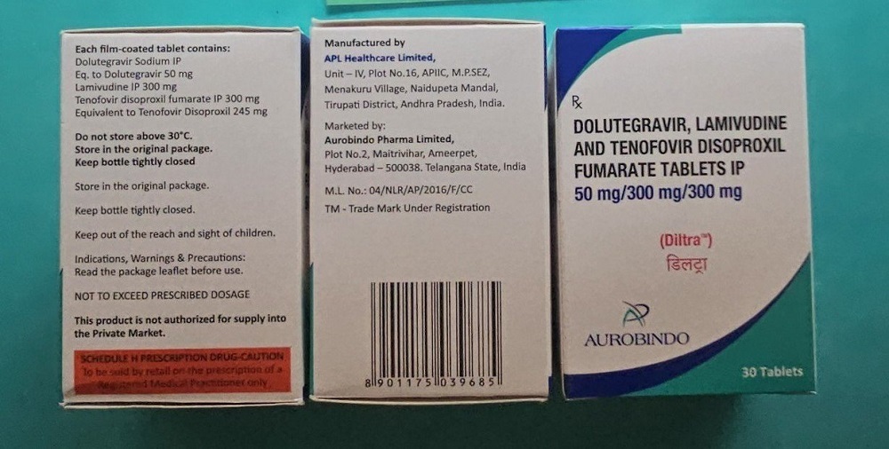 Diltra 50mg/300mg/300mg Tablet