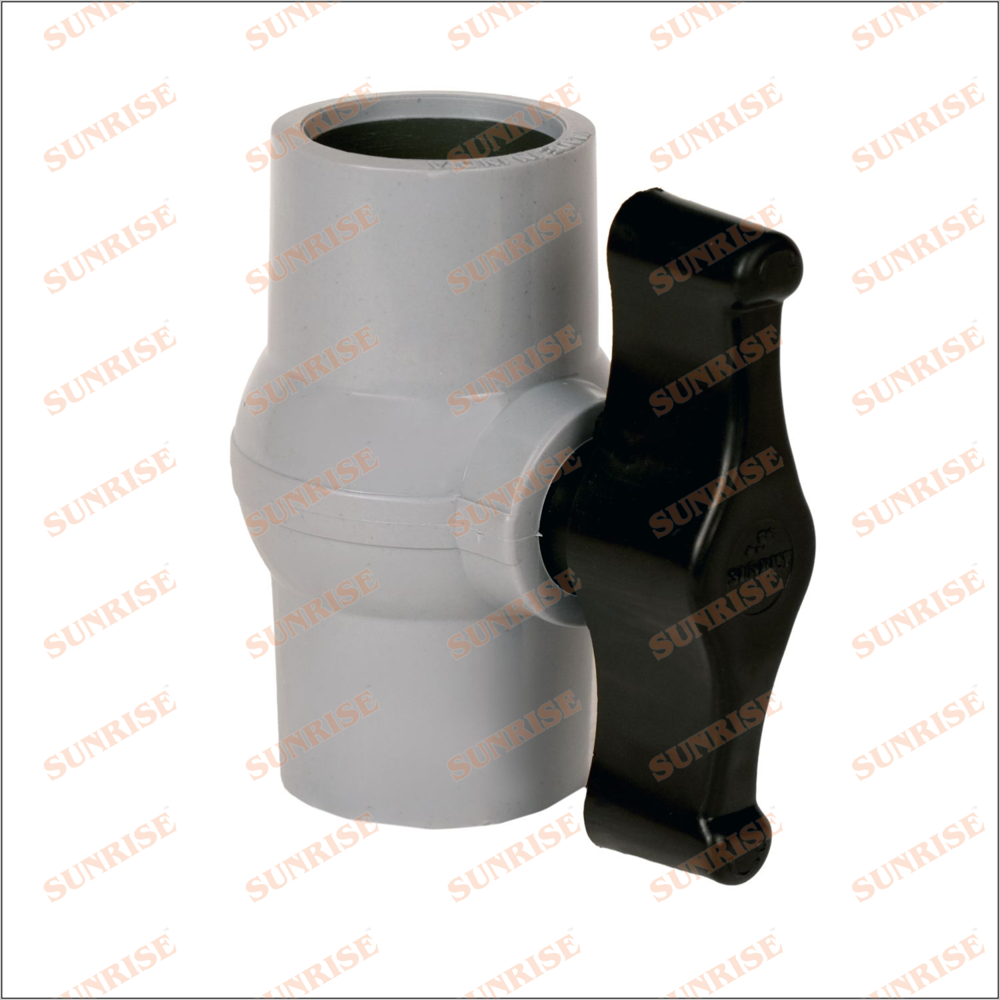 Pvc Gray Ball Valve Short Handle