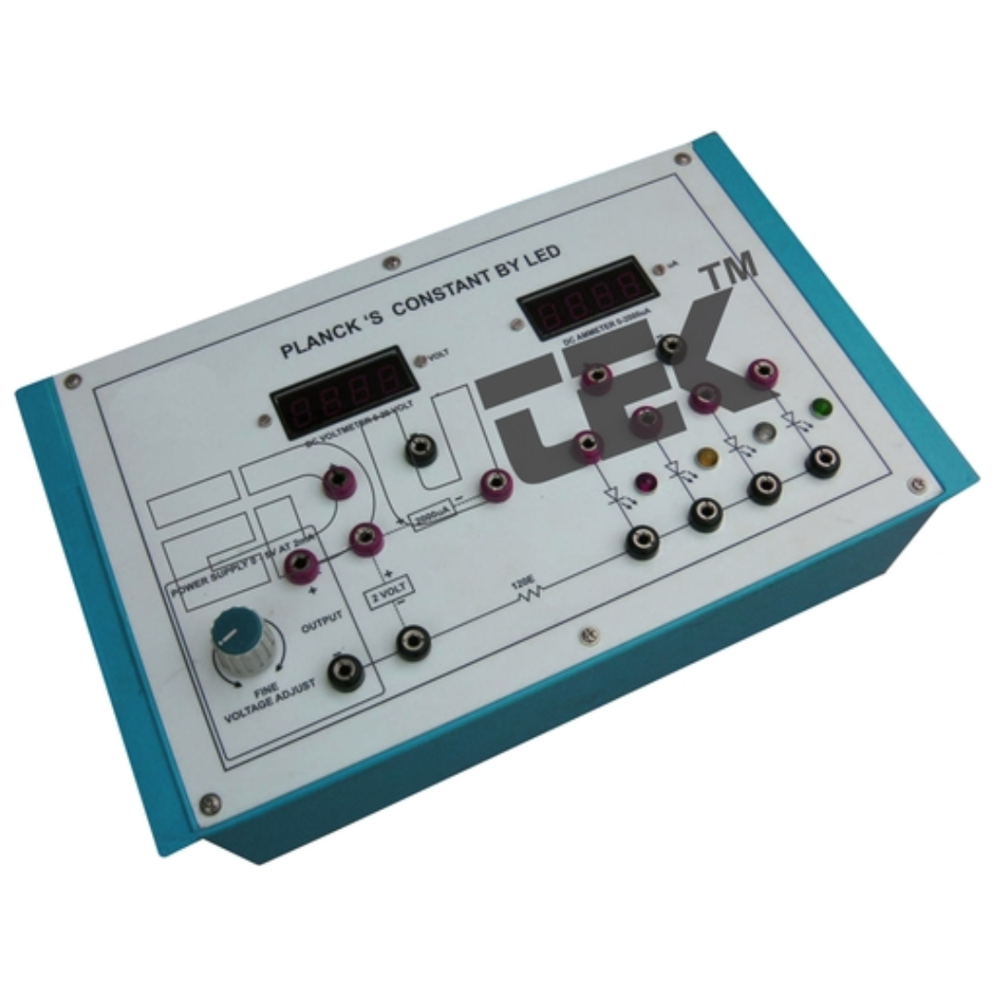 Plank's Constant By Led - Accuracy: 0.01 V (Led Threshold Voltage Measurement Accuracy) %
