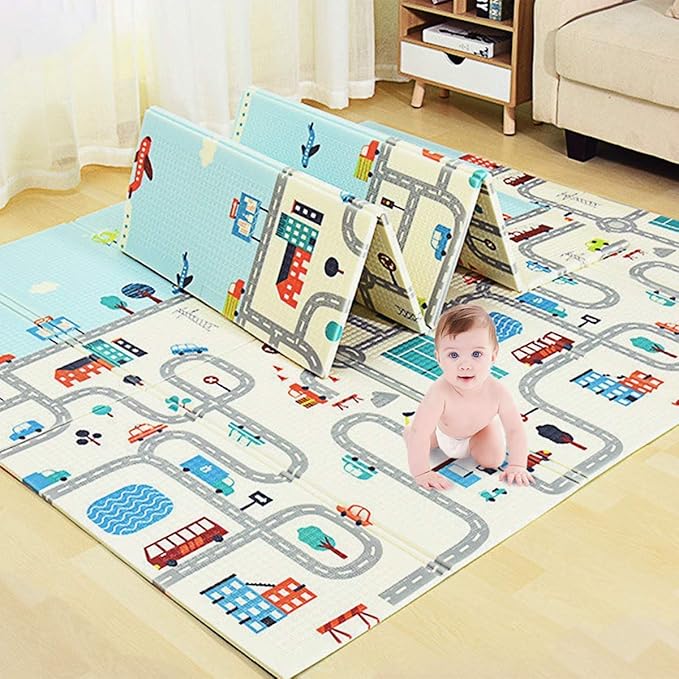 Folding Baby Play Mat - Plastic Type: Pe