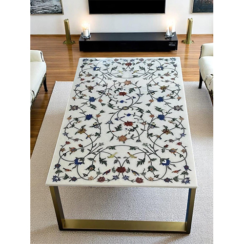 Flower Inlay Marble Table Top