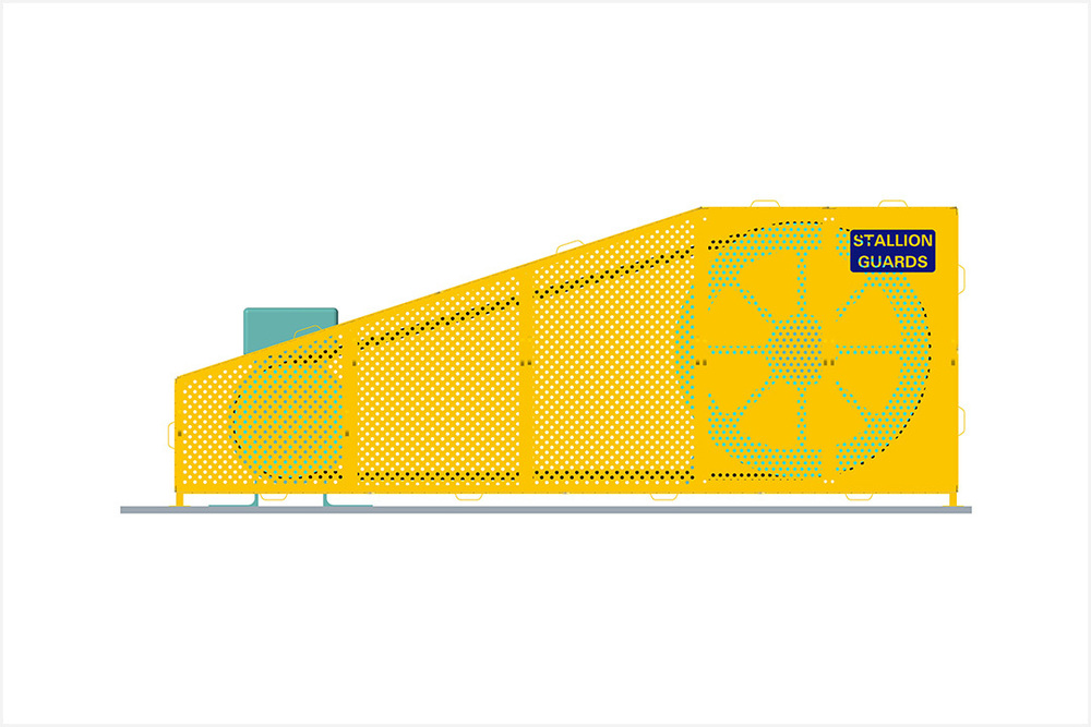 Compressor Pump Guard - Color: Yellow