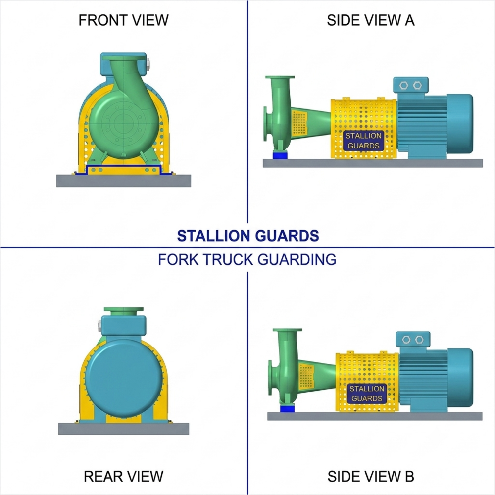 Industrial Coupling Guard - Color: Yellow