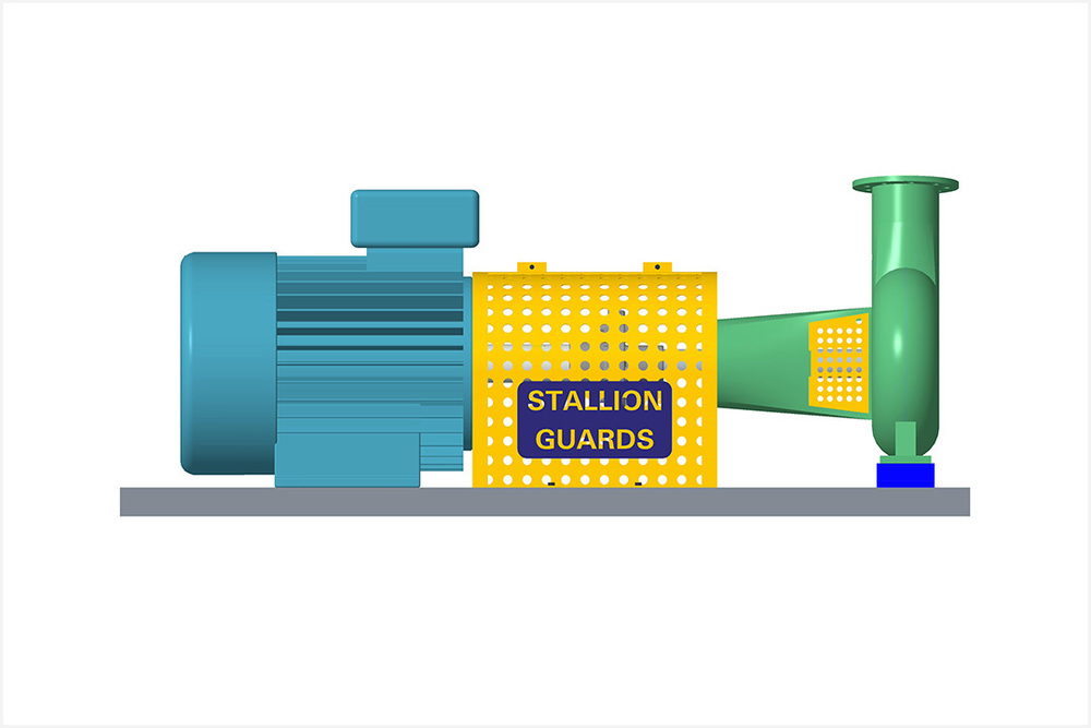 Industrial Coupling Guard - Color: Yellow