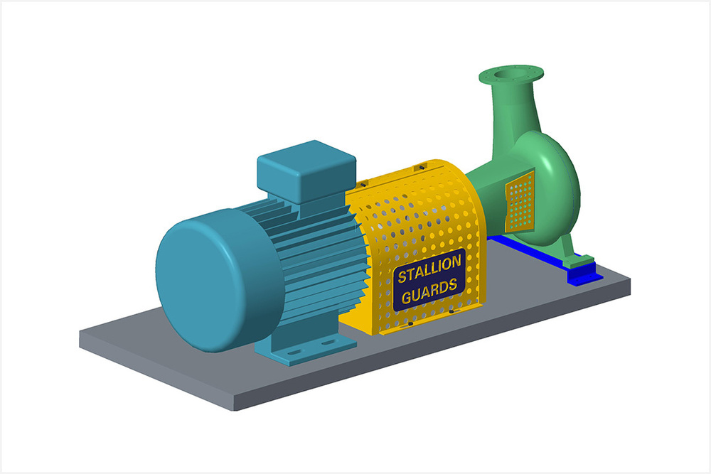 Industrial Coupling Guard - Color: Yellow