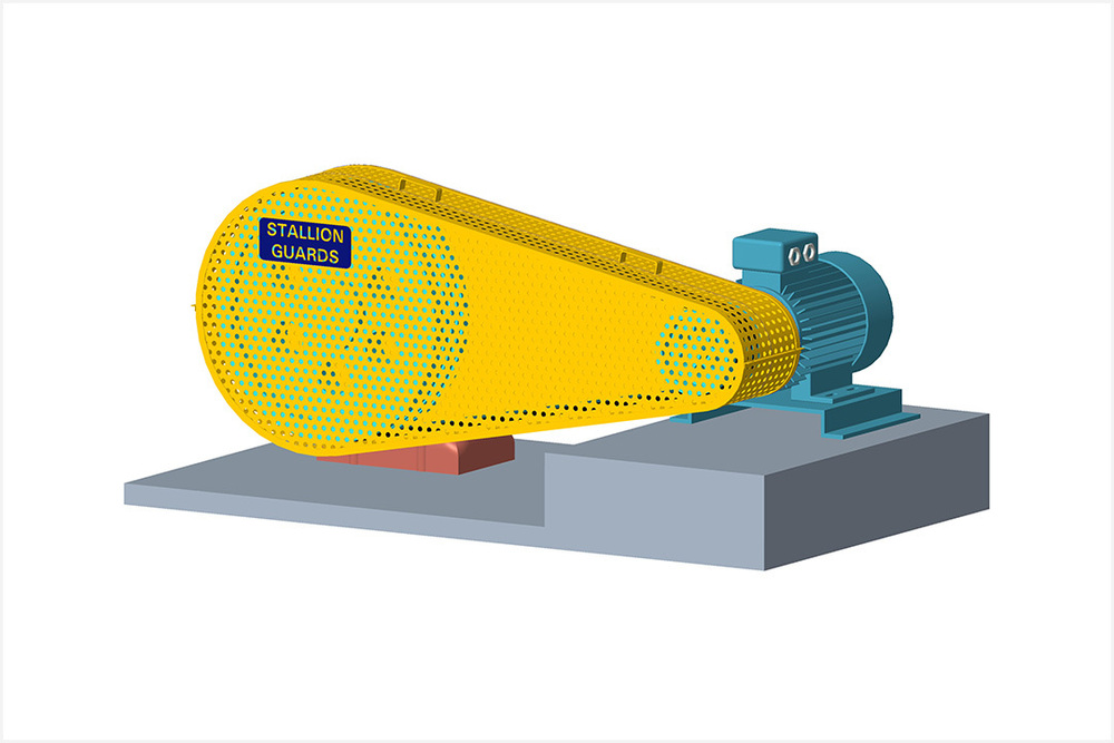 Belt Chain Or Gear Drive Guard - Color: Yellow