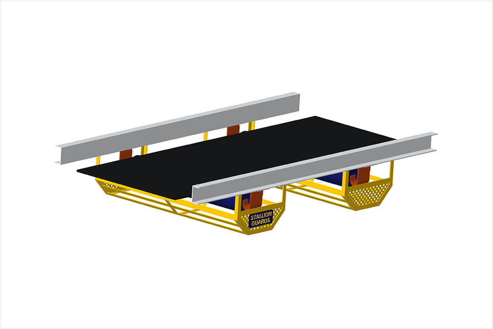 Return Idler Guard - Color: Yellow