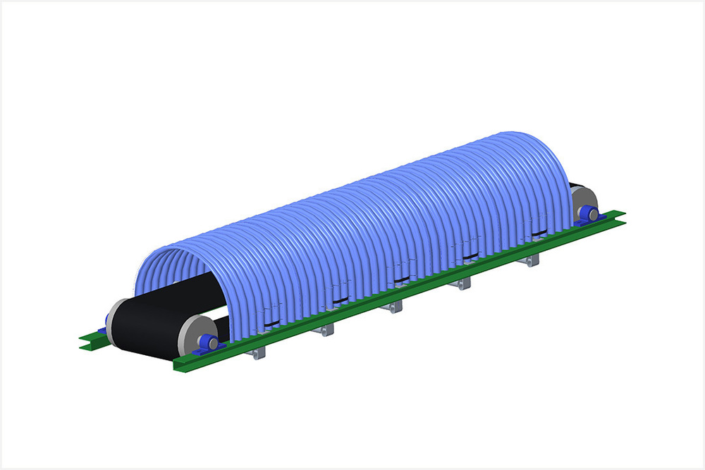 Conveyor Belt Canopy - Color: Yellow
