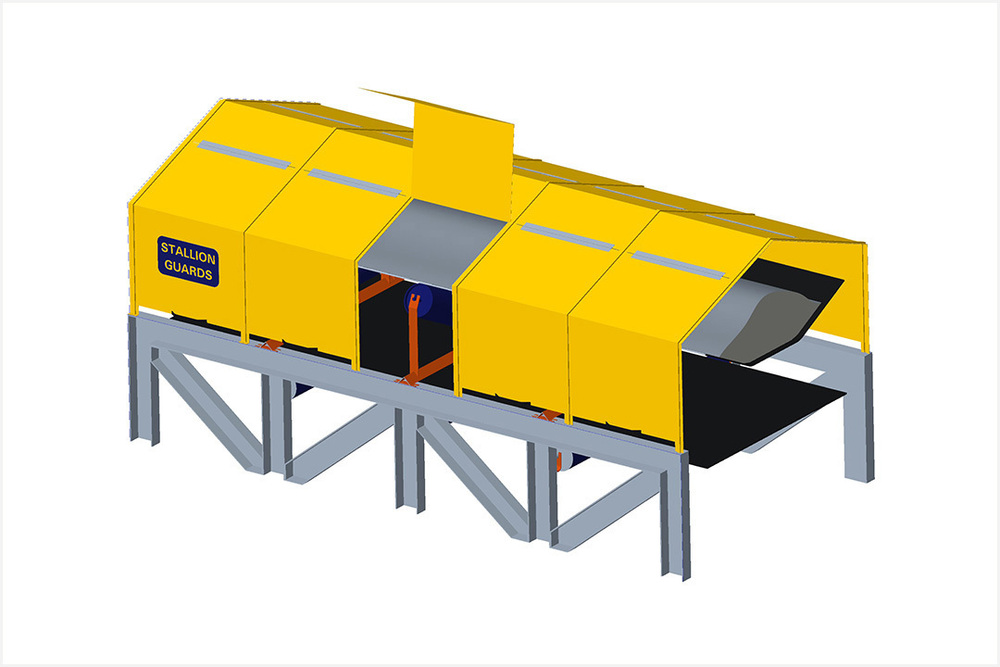 Conveyor Belt Canopy - Color: Yellow