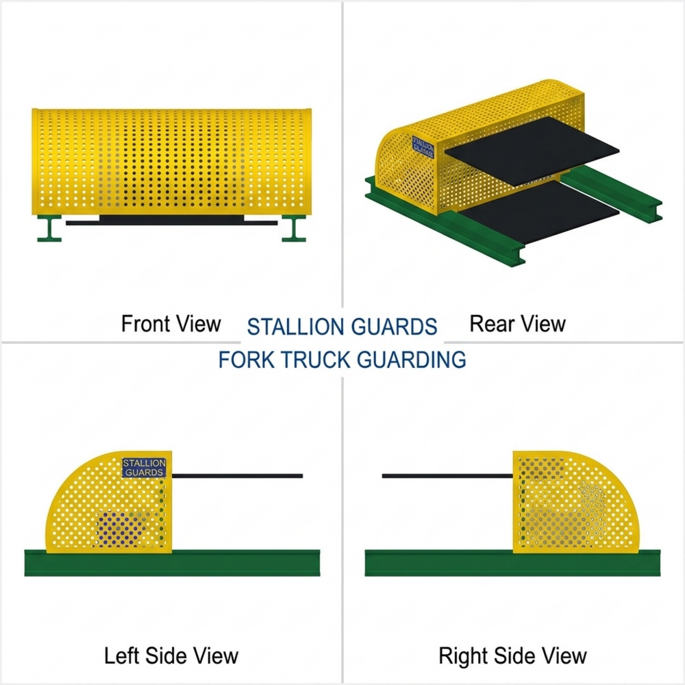 Conveyor Pulley Guard - Color: Yellow
