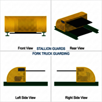 Conveyor Pulley Guard - Color: Yellow