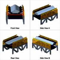 Conveyor Side Guard - Color: Yellow