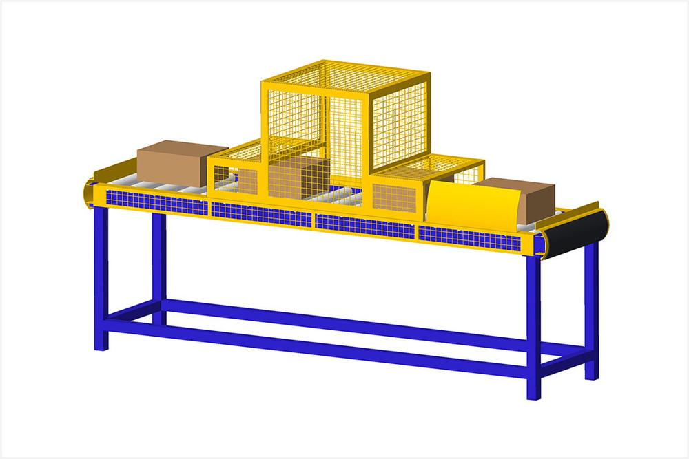 Conveyor Side Guard - Color: Yellow