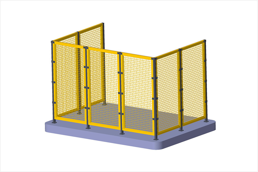 Work Station Barrier Guard - Feature: Corrosion Resistance
