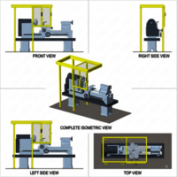 Lathe Machine Chuck Guard - Color: Yellow