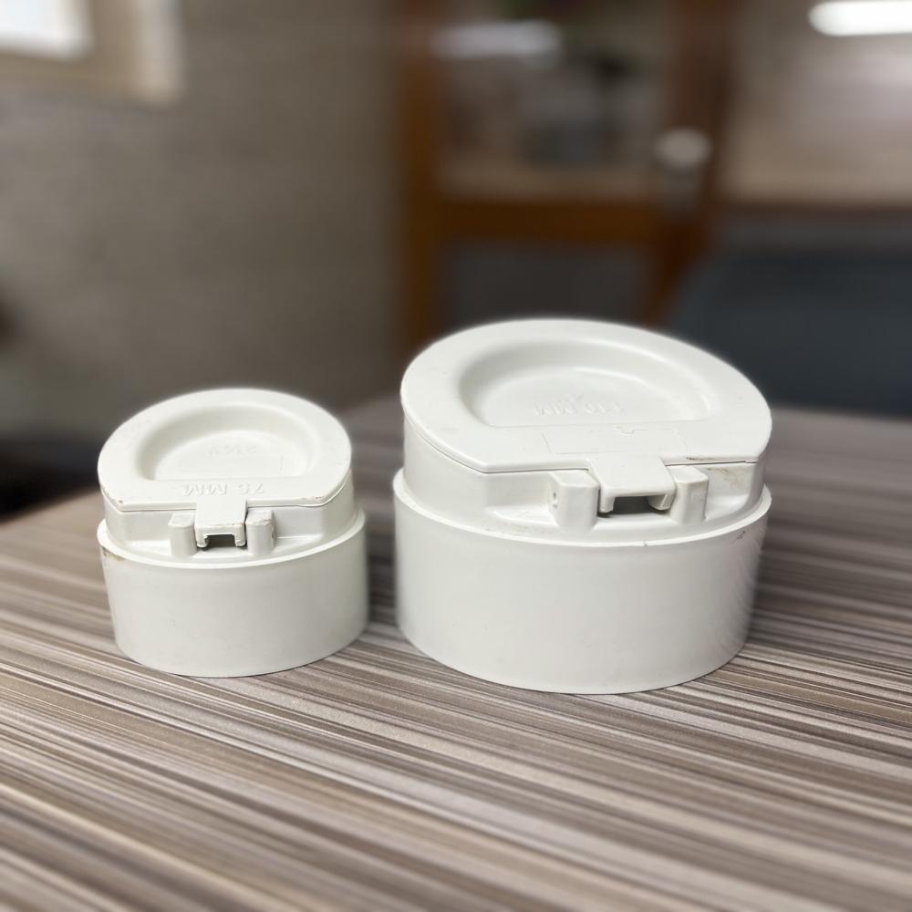 Back Flow Valve - Color: White