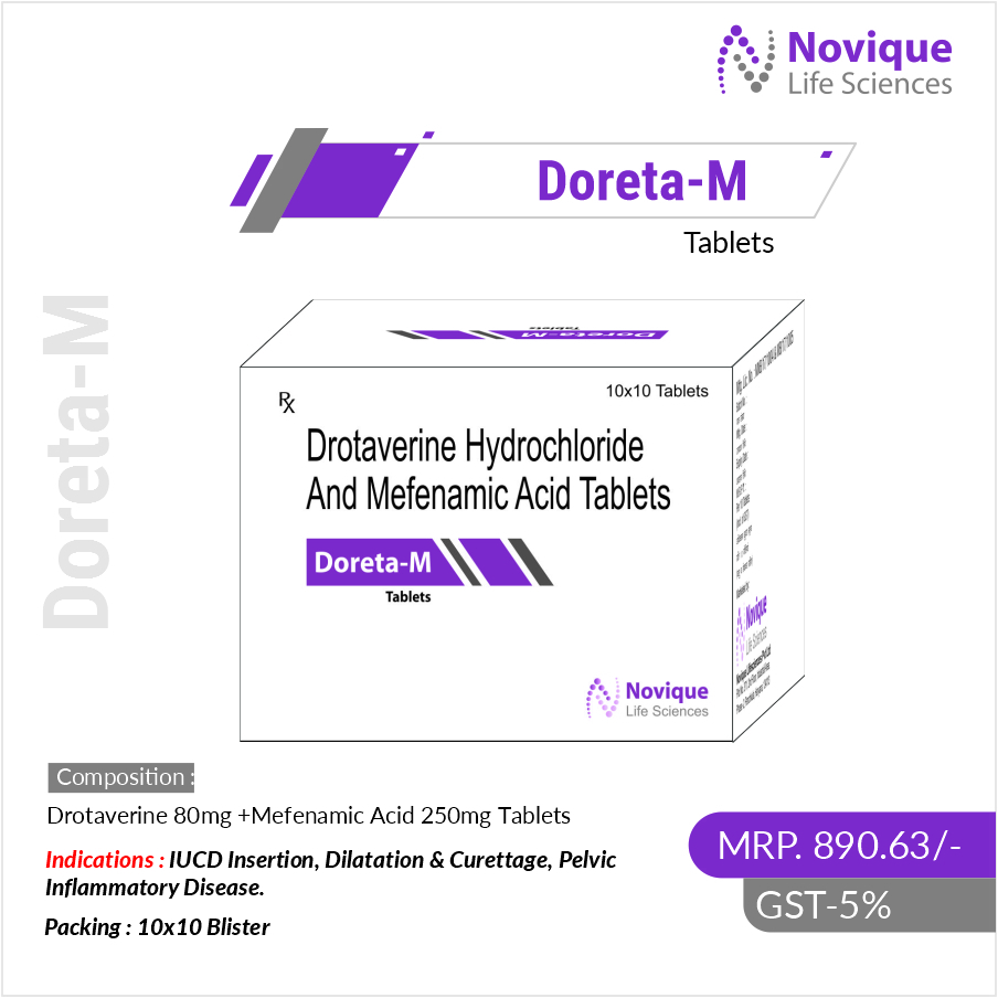 Drotaverine 80 Mg + Mefanamic Acid 250 Mg