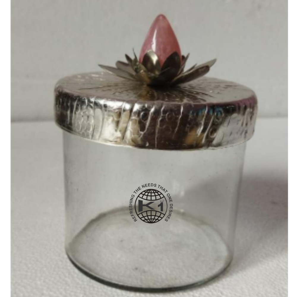 Flower Shaped Container - Color: Silver