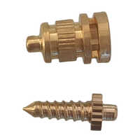Bike Brass Spark Plug Cap - Color: Golden