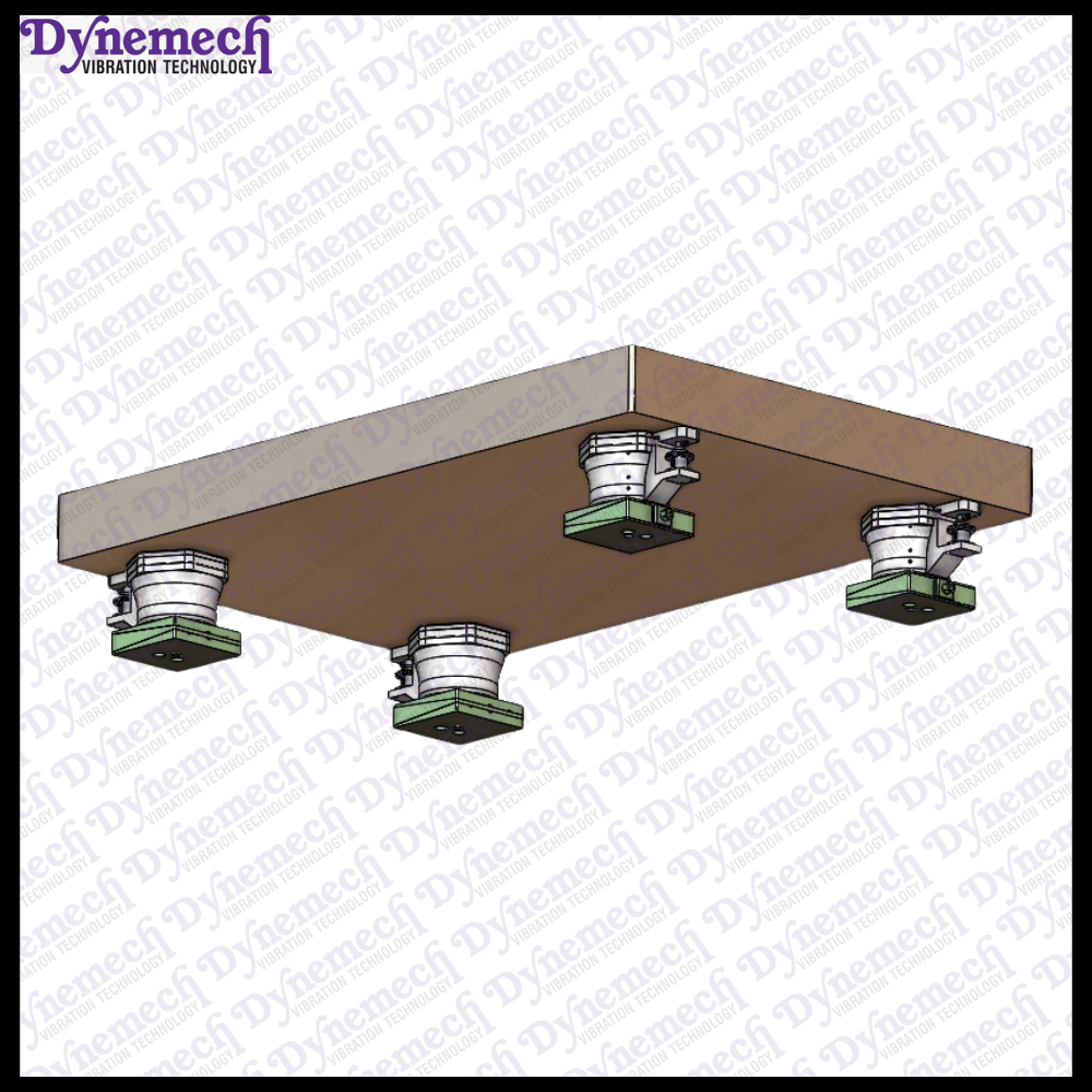 Dynemech Anti Vibration Platform on Auto Levelling Pneumatic Mounts with HoneyComb Breadboard Series: VIP-AM-HC-06