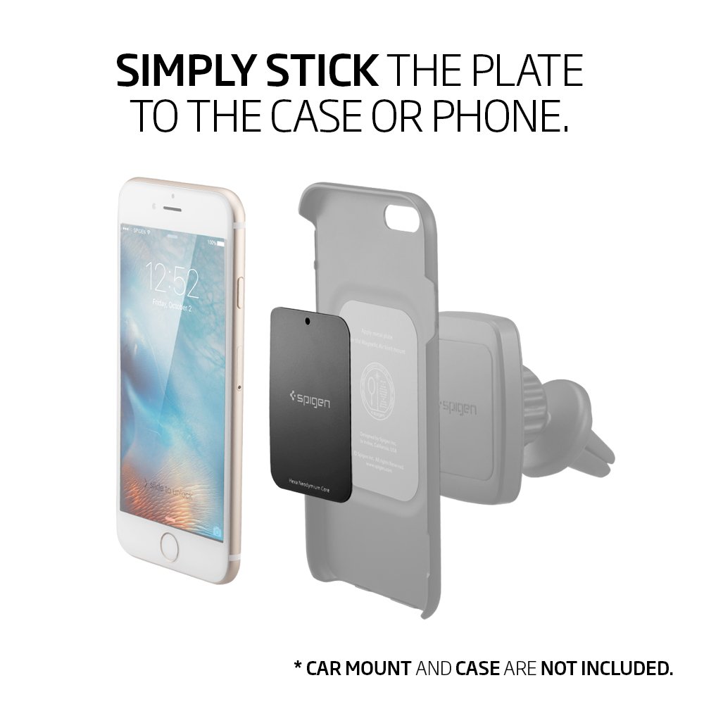 Spigen Magnetic Metal Plate For Phone Holder-black - Feature: Good Quality
