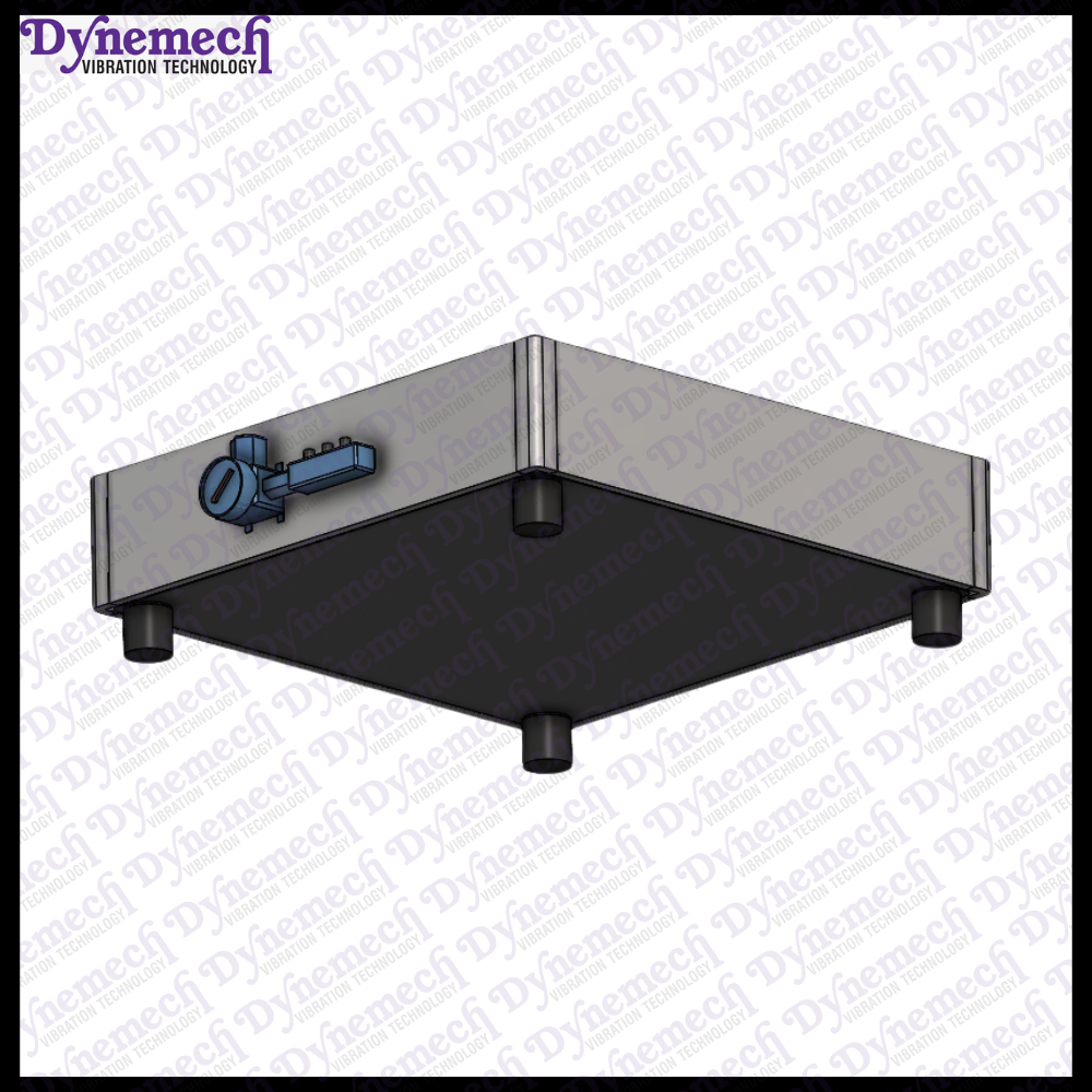 Dynemech  Anti Vibration Platform on Auto Levelling Pneumatic Mounts with Granite Top & Wrap Around Plate Series: VIP-AM-WAG-01