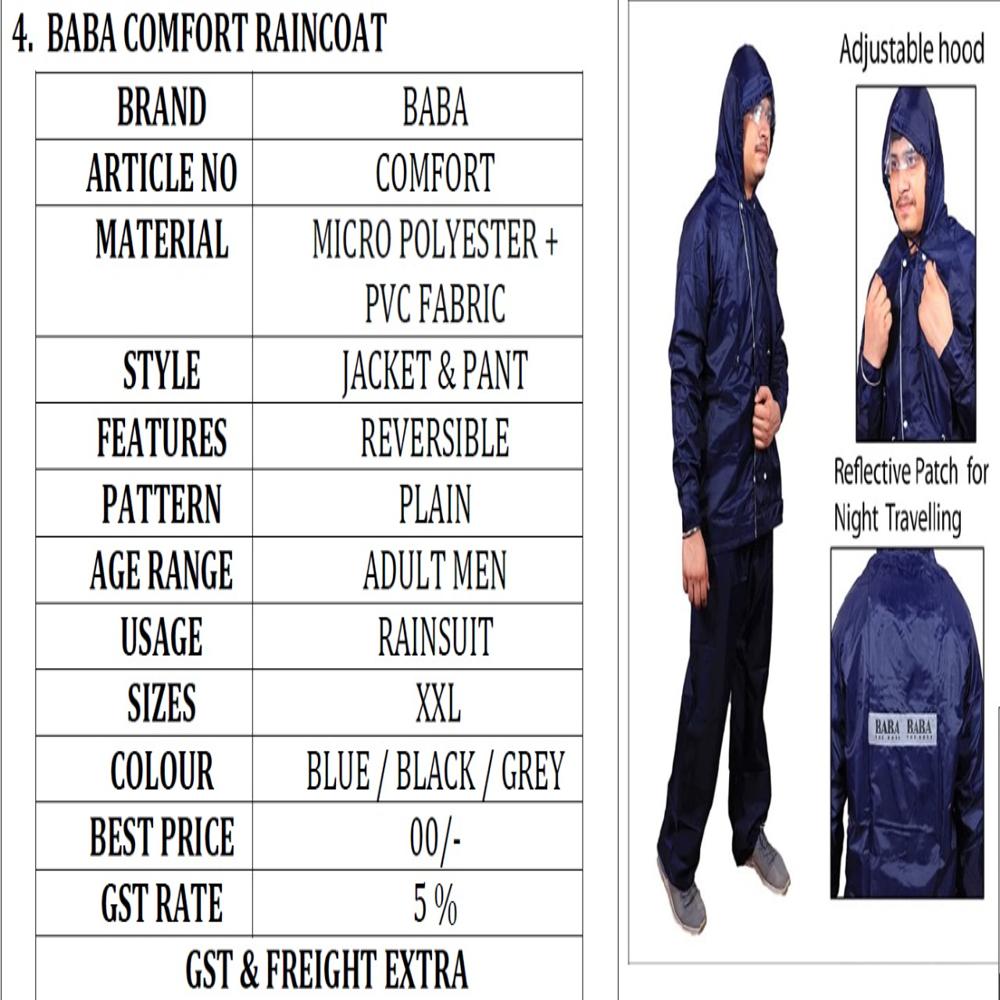 Pvc Rain Coat - Color: Red