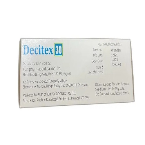 Decitex 30 Mg Injection - Physical Form: Powder
