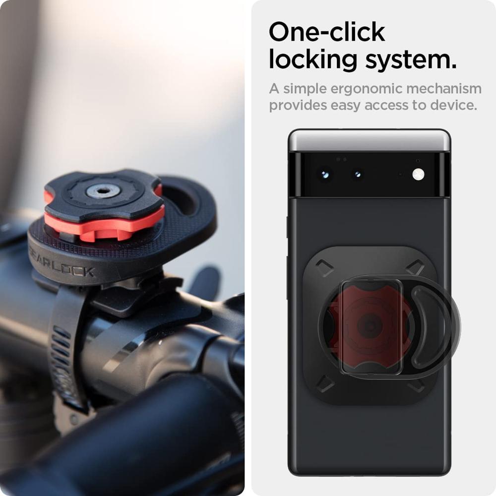 Spigen Gearlock Stem Bike Phone Mount- Black