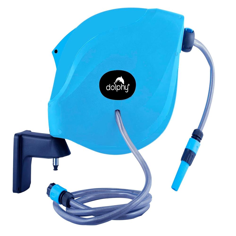 Auto Water Hose Reel - Color: Cyan