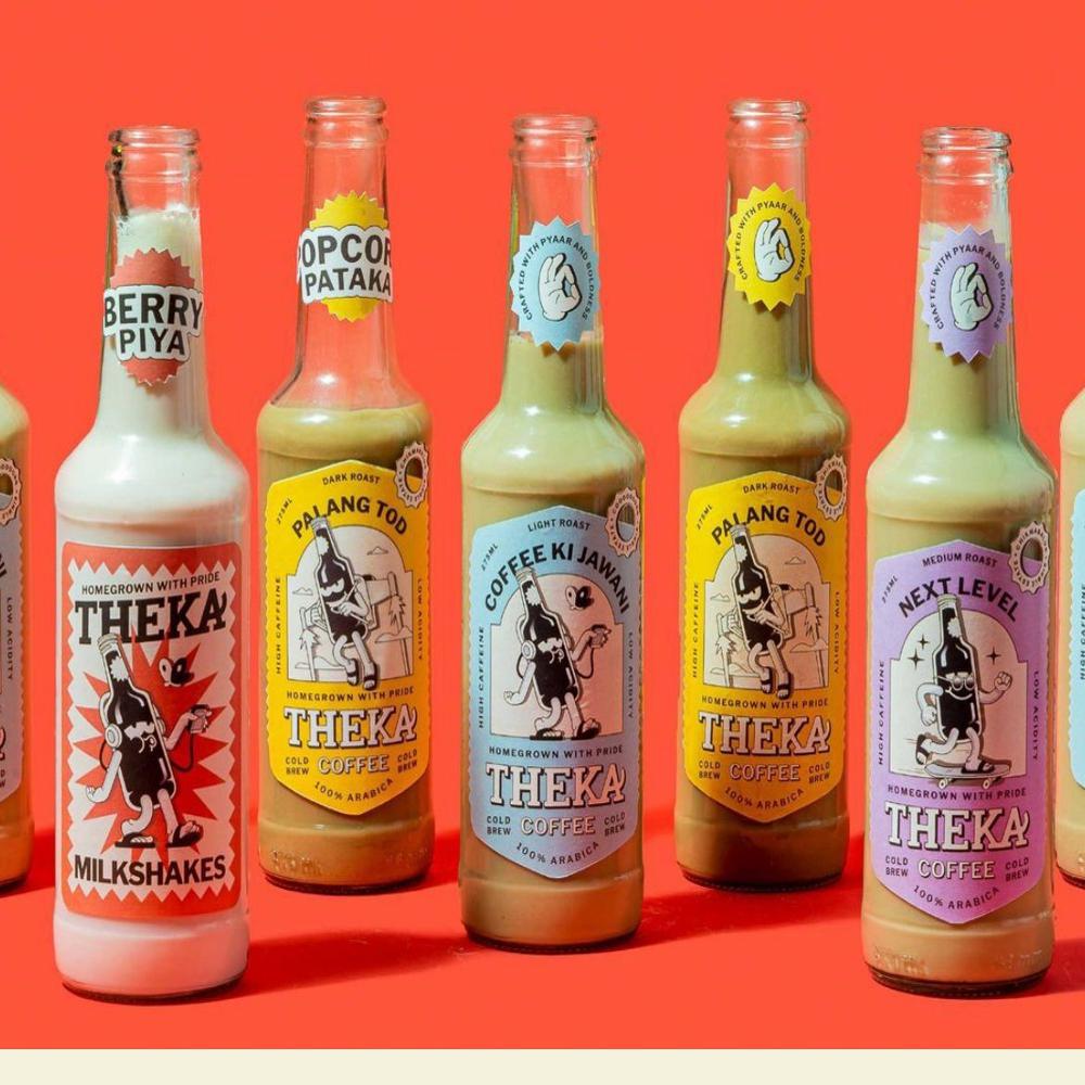 Theka Coffee Glass Bottle