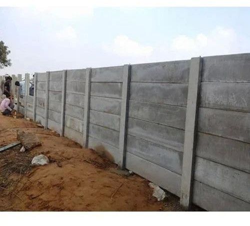 40 Mm Rcc Industrial Precast Compound Wall - Color: Grey