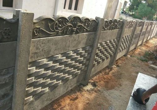 50 Mm Concrete Precast Compound Wall - Color: Grey