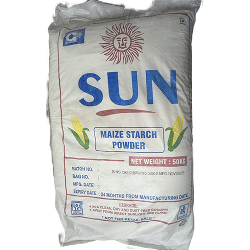 50 Kg Maize Starch Powder - Color: White