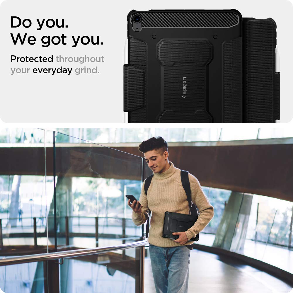 Spigen Rugged Armor Pro For Ipad Air - Body Material: Tpu And Polycarbonate