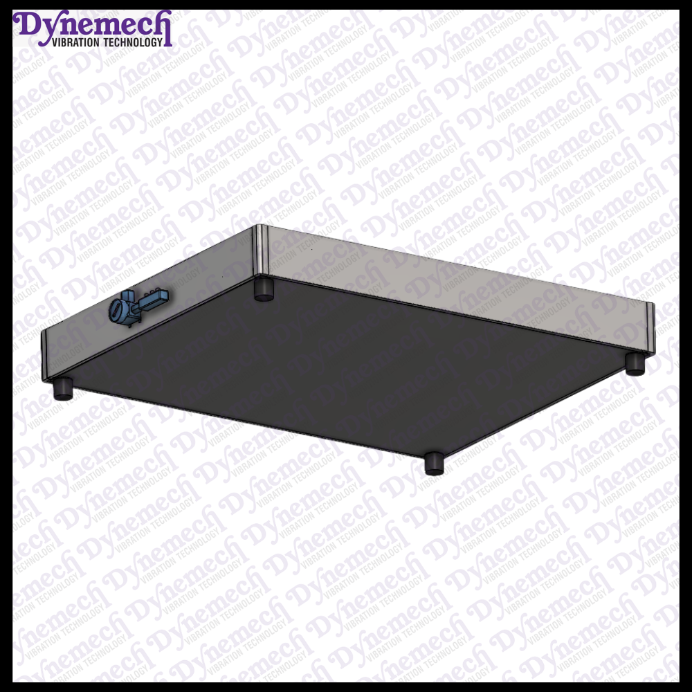 Dynemech  Anti Vibration Platform on Auto Levelling Pneumatic Mounts with Granite Top & Wrap Around Plate Series: VIP-AM-WAG-04