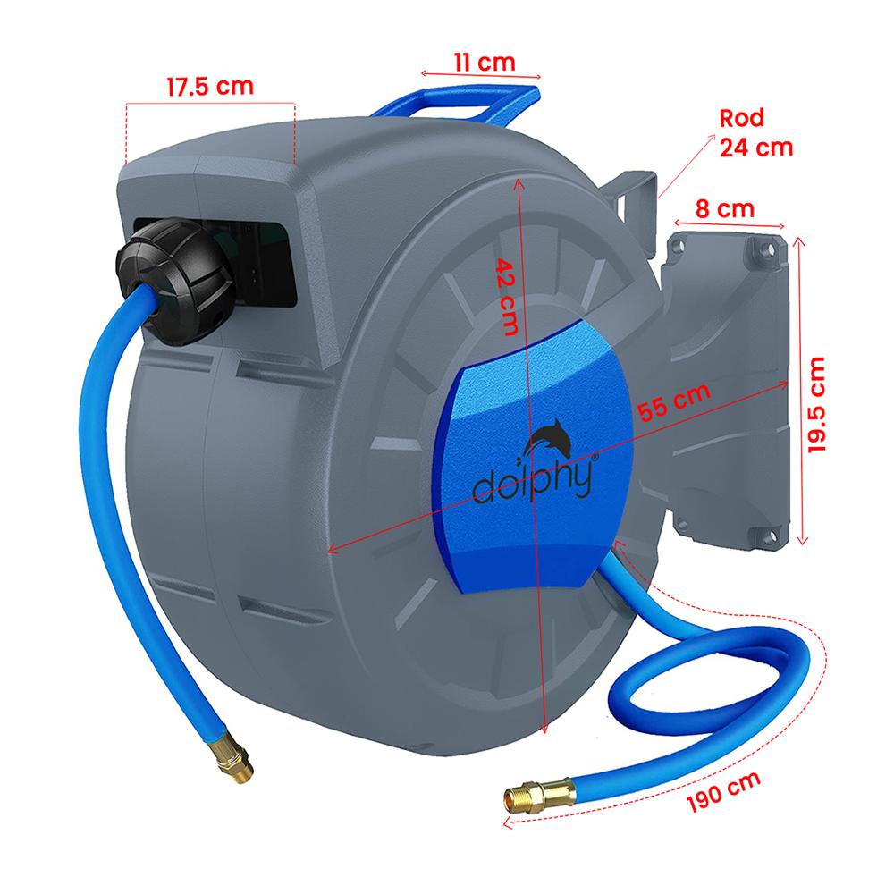 Auto air hose reel