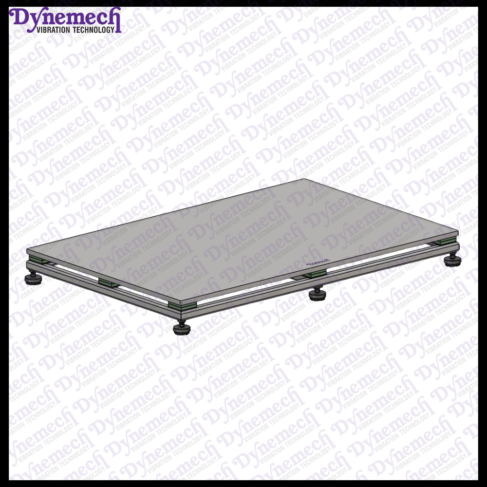 Dynemech Anti-Vibration Platform with Elastomeric Isolation with Stainless Steel Top Series: VIP-E-SS-06