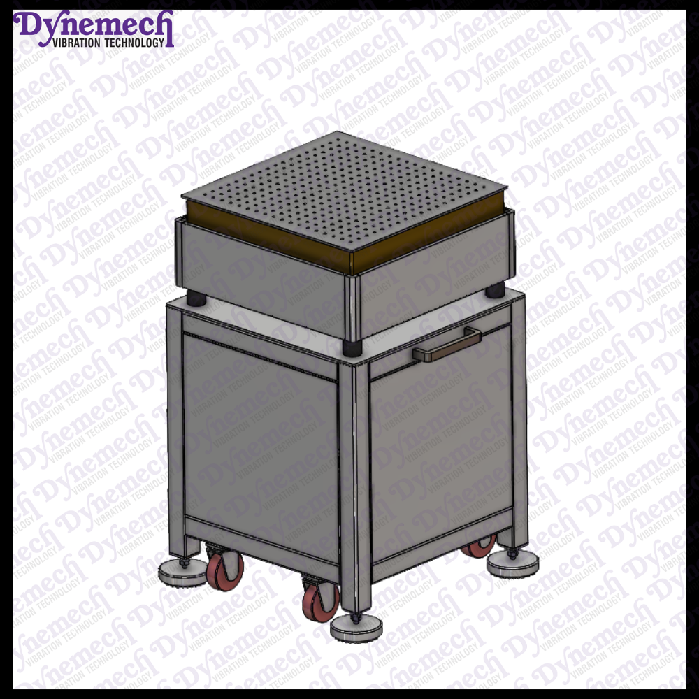 Dynemech Anti-Vibration Platform with Movable Trolley Series: VIP-AM-HC-MT-01