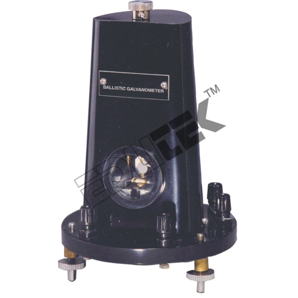 Ballistic Galvanometer - Phosphor Bronze | 100 Ohms & 500 Ohms Resistance, 10-12 Sec Period, Concave Mirror, 180 Mm & 400 Mm Sensitivity