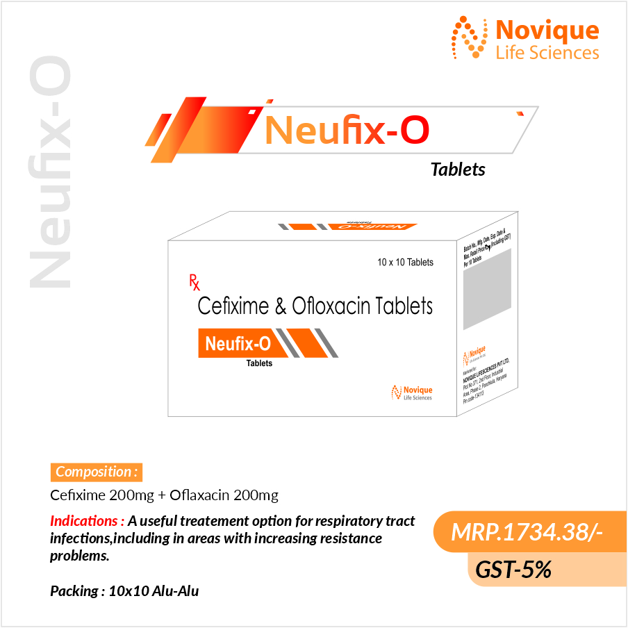 Cefixime 200mg + Ofloxacin 200 Mg