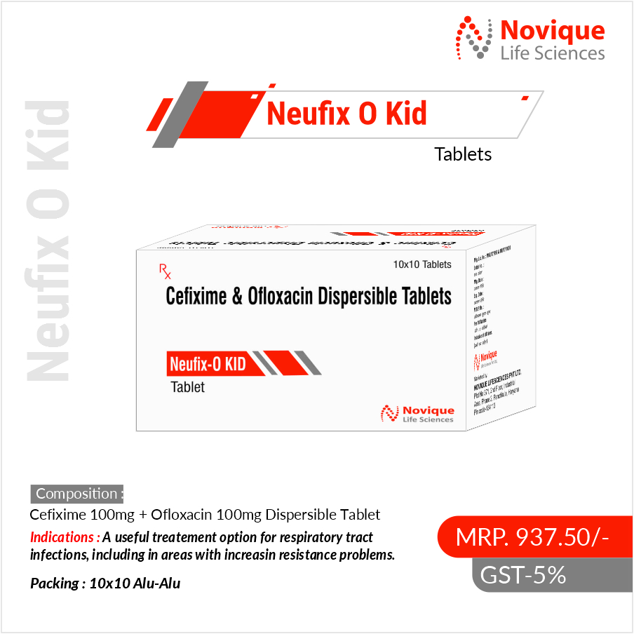 Cefixime 100 Mg + Ofloxacin 100 Mg