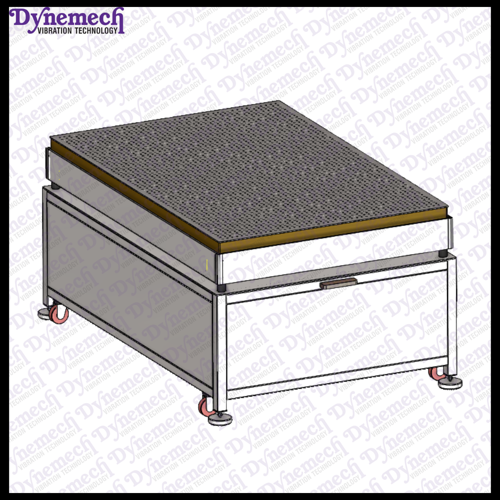 Dynemech Anti-Vibration Platform with Movable Trolley Series: VIP-AM-HC-MT-06	